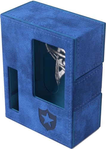 Gamegenic Arkham Horror Investigator Deck Tome - Premium Deck Box for Arkham Horror: The Card Game, Holds a Full Investigator Deck, Guardian - Blue Color, Made