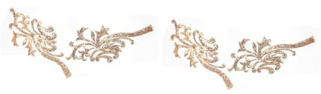 NUOBESTY 2 Paar Blumen tuch aufkleber Kostümaufkleber 3D-Aufkleber gestickte Blumenflecken spitze bestickte aufnäher groß Applikationen Weihnachtstuch Banner Braut schmücken Pailletten