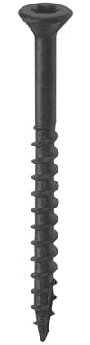 Nuvo Iron #8 Screw, 3, Torx Head, Black, 250 Count