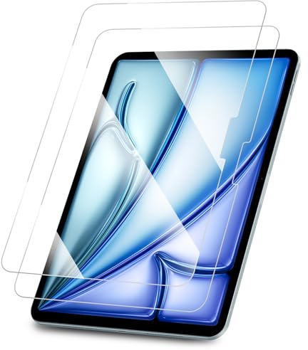 FINTIE Schutzfolie für iPad Air 11 Zoll (M4/M3/M2) 2026/2025/2024 - (2er Pack) Klare HD Bildschirmschutzfolie, 9H Härte Schutzglas, Kratzfeste Displayschutzfolie, Screen Protector Folie