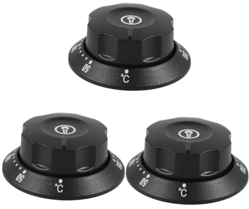 Gatuida 3stücke Temperature Control Knob Universeller Thermostat-ersatz Für Elektrische Öfen Wasserkocher Und Fritteusen Mit Präziser Temperatureinstellung