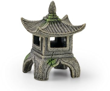Eden 95230 Asien Tempel S - Aquariumdekoration, ideales Versteck für Aquariumbewohner, individuelle Aquariumgestaltung