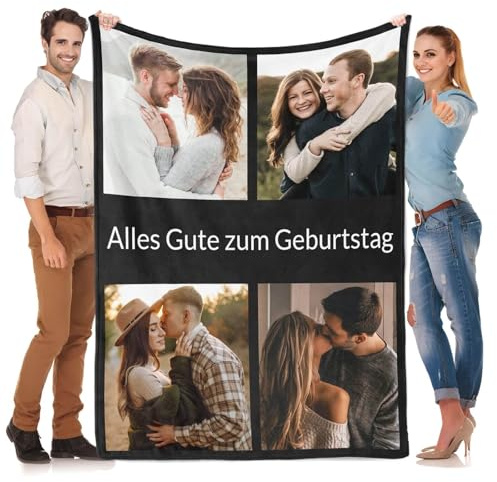 Kasofong Personalisierte Geschenke für Frauen, Personalisierte Decke mit Foto, Personalisierte Decken, Personalisierte Foto Decke, Geburtstagsgeschenk für Frauen