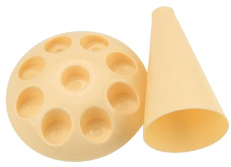 FELTECHELECTR Cake Cream Piping Bag Support Stand Pastry Icing Tips Holder Baking Tool for Home and Professional Use, Includes Single Beige Bag Organizer