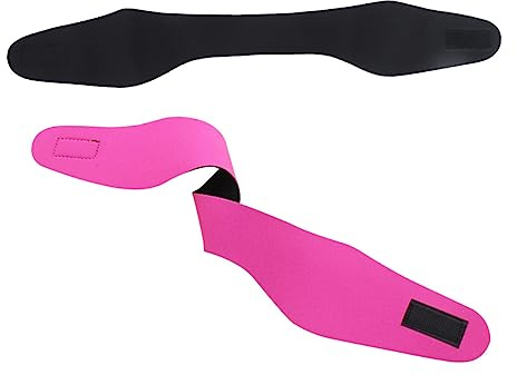 TOYANDONA 2pezzi Fascia da Nuoto in Neoprene Regolabile per Yoga Immersioni e Protezione per Orecchie Fascia Protettiva per Testa per Ragazzo Ragazza e Adulti e Nera
