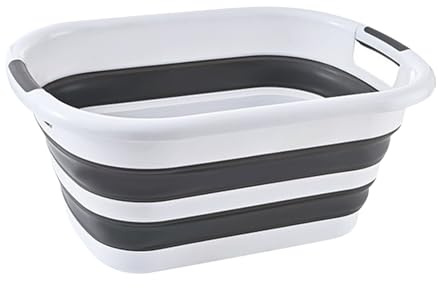 Bacino di lavaggio pieghevole - Vasca da bagno per lavanderia, scatola per piatti Weashing Back | Organizzatore di stoccaggio del cestino compatto, contenitore di archiviazione durevole
