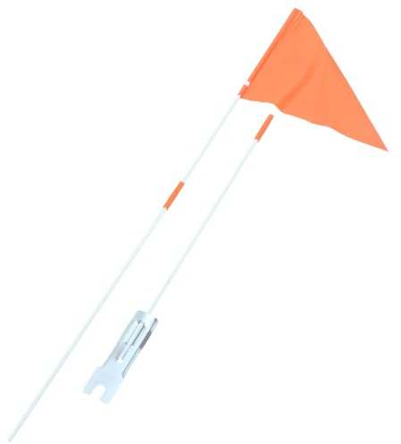 VICASKY 2 set Bandiere Sicurezza Bici con Asta Alta Visibilità Arancione Accessori per Bicicletta da Corsa e Urbano Montaggio Facile al Posteriore Colore Casuale Colore Casuale