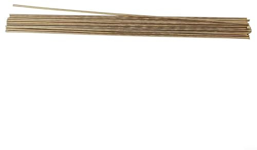20 aste di saldatura in ottone, 2 mm x 250 mm, filo in ottone H21 per brasatura, saldatura e riparazione, lunghezza 25,4 cm