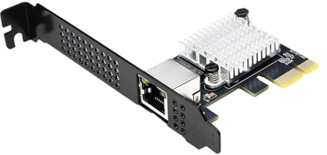 ZEPFJHE Scheda Ethernet PCIE4.0 1X da 10 Gbps per PC desktop offre una velocità 10 volte rispetto alla rete Gigabit compatibile PCIe3./PCIe2.