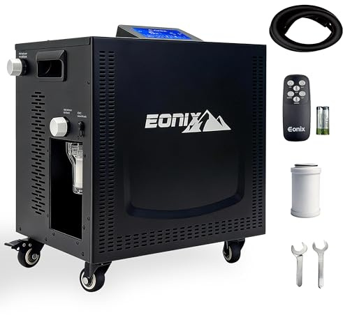 Upgrade 1/3 HP Cold Plunge Chiller, Ice Bath Water Chiller for Cold Plunge Tubs, Built-in Filter & Pump, Remote Control, Insulated Hoses, Professional Ice Bath Coolers for Home (Ice Bath Chiller)