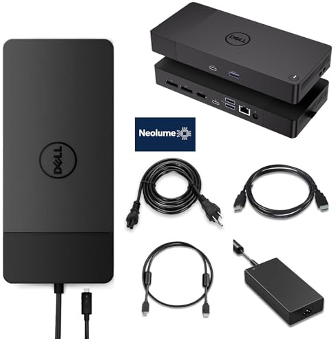 Dell WD19S Docking Station 180W Bundle, Support Dual Monitor & 4K Display, Performance Dock WD19S with 180W Power Adapter + HDMI Cable + DP Cable