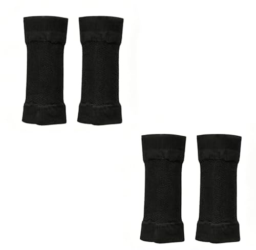 Paquete de 2 Mangas de Compresión Negras para Brazos – Talla Única – Transpirables y Elásticas – Para Hombres y Mujeres – Ideales para Deportes, Fitness, Protección UV y Cobertura de Tatuajes