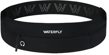 Waterfly Running Belt Waist Pack: Lightweight Adjustable Run Belts | Slim, Men Women
