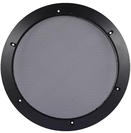 FUZYXIH Grille de haut-parleur de caisson de basses de voiture, caches de protection en métal de 30,5 cm pour une excellente performance sonore, décoration de haut-parleur