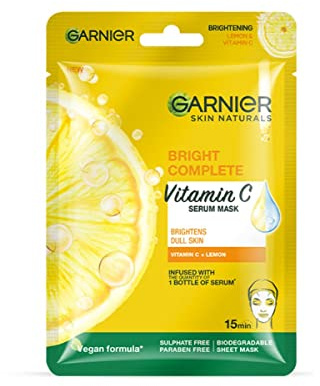 Garnier Skin Naturals, Light Complete Serum Mask, 32g