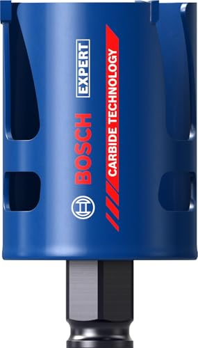 Bosch 1x EXPERT Construction Material PC Plus Lochsäge (für Weichholz, Grobspanplatte, Ø 51 mm, Professional Zubehör Bohrmaschine)