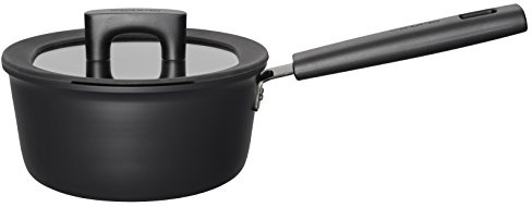 Fiskars Stieltopf mit Deckel, Ø 18 cm, Füllmenge: 1,8 Liter | Für alle Kochfelder geeignet, Aluminium/Kunststoff, Kratzfest, Antihaftbeschichtung, Hard Face, 1052226