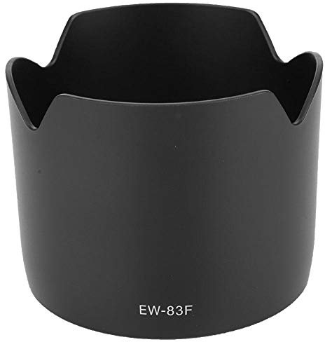 Oumij1 Gegenlichtblende aus Kunststoff EW-83F Gegenwärtige Gegenlichtblende mit Kunststoffhalterung aus Kunststoff Passend für EF 24-70MM F/2,8L USM-Objektiv