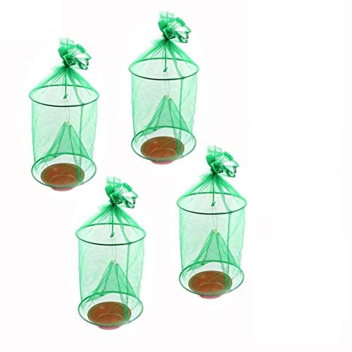 LuukUP Ranch Fly Trap, Pliable Piège à Mouches D'extérieur, pour Les Chevaux, Grand Parc, Fermes Familiales, Cantines, Restaurants (4 Pièce)