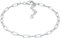 Damen Gliederarmband aus 925 Sterling Silber, Charm-Armband (3 mm) Classic, hochwertiges Charm-Armband für alle gängigen Charm Anhänger, Länge 16-19 cm