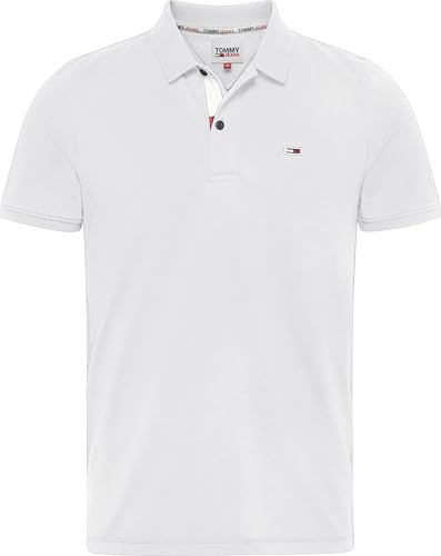 Tommy Hilfiger Herr Tjm Slim Placket Polo DM0DM15370 Pikétröja, Vit, L