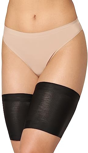 Merry Style lårband självbärande, elastiska lårband anti-friktion med silikonband lårband MS10-438, svart, 4XL