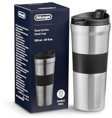 Delonghi doppelwandiger Stahl-Thermobecher 705 ml Eletta Explore Kaffeemaschine