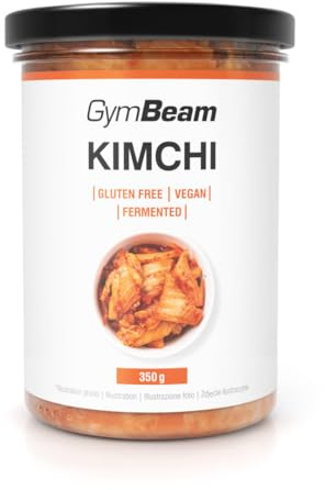GymBeam Kimchi di Verdure Fermentate 350 g, Sapore Rinfrescante e Leggermente Aspro, Kimchi Vegano, Senza Grassi, Glutine e Lattosio