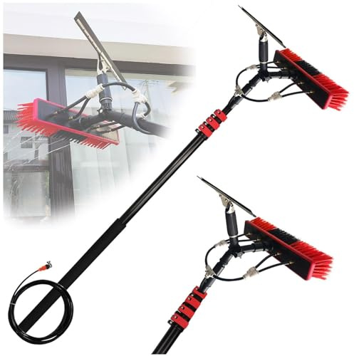 Limpiador fotovoltaico Equipo de Cepillo de Limpieza de Ventanas Kit de Limpieza de Ventanas Profesional Limpiacristales Limpiador de Ventanas Escobilla de Ducha con Poste de extensión (Size : 36FT/1