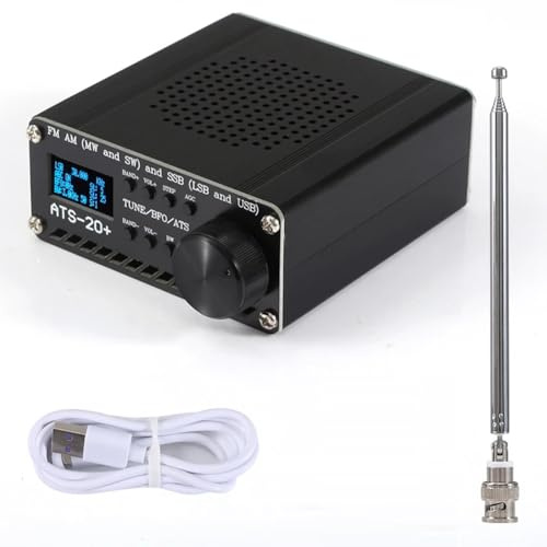 Weytoll ATS-20+ SI4735 Full Waveband Radios Receiver Frequency Modulation AM (MW & SW) SSB (LSB & USB) Covering Commercial Amateur Radiobands