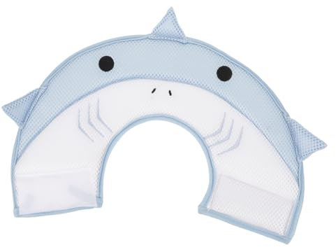 COSMEVIVI Pet Recovery Collar Für Katzen Und Kleine Hunde Atmungsaktives Design Whale-Form Operationen Und Einfach Anzulegen Schützt Vor Lecken Und Beißen Blau