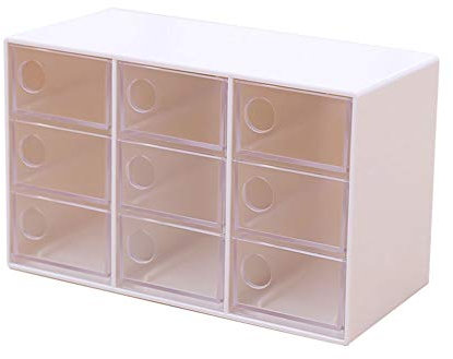 GSZCCZS Schmuckschatulle, kreativer transparenter Schmuck-Organizer, Schmucktruhe mit neun Schubladen, modische staubdichte Finishing-Box, Schmuckschatulle für Damen (Größe: A)