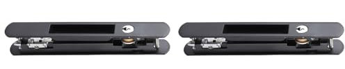 TOPINCN 2 Sets Sliding Door Latch, Sliding Glass Patio Door Lock Handle Set, with Key Single Sided Lock Patio Door Handle Replacement for Mobile Door