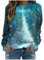 Keepink Damen-Pullover, Größe 36-50, Weihnachtsbaum-Grafik, langärmelig, Tops, Damen-Sweatshirts, lässiger Tunika-Pullover für Arbeit, Büro, Baggy Hoodies, Urlaub, 7 Mehrfarbig, 18