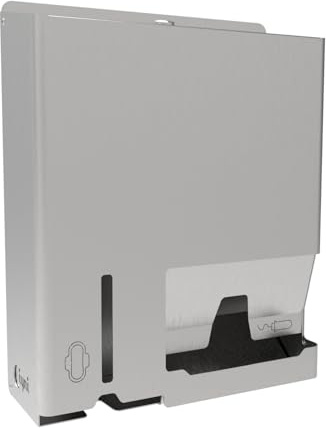Distributeur de Protections Hygiéniques Murale – 2 Colonnes – pour Serviettes Hygiéniques et Tampons – Acier Inoxydable – pour Ecoles, Lieux Publics - Iyni (1, INOX brossé)