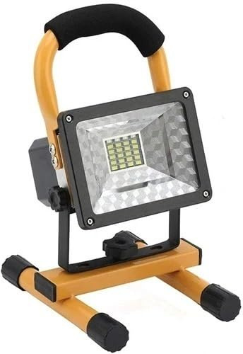 Projecteurs extérieurs, 100W étanche projecteur extérieur réflecteur LED projecteur externe RGB projecteur projecteur Rechargeable par 6 * 18650 batterie(30W No Battery)