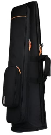 LIFKOME Bolsa de Trombón Tenor Oxford Acolchado de 16 Mm y 2 Bolsillos Delanteros, Bolsa de Transporte para Músicos Profesionales en Conciertos