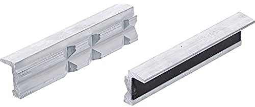BGS 9284 | Schraubstock-Schutzbacken | 2-tlg. | Aluminium | Breite 125 mm | mit Magnet | Alu | Schonbacken