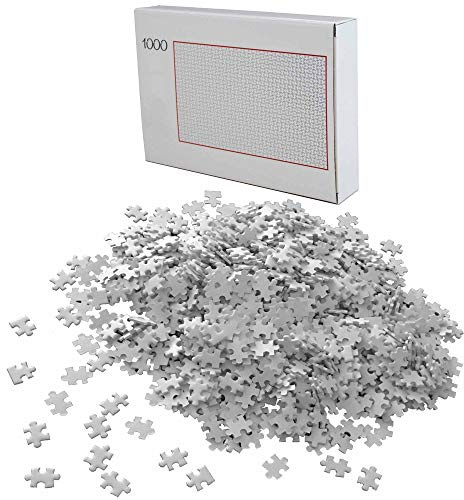 HAC24 Puzzle 1000 Teile Weiß Schwer Erwachsenenpuzzle Premiumpuzzle Geduldsspiel Erwachsene Knobelspiel