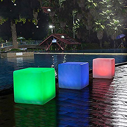 Dapo LED-Solar-Garten-Leuchte MATE 40cm Würfel | Solar-betrieben, LED-Beleuchtung, Würfelform