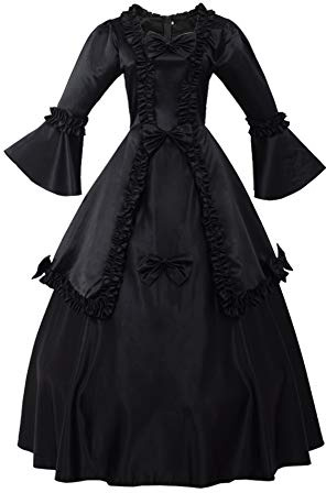 GRACEART Femmes Victorienne Rococo Robe avec Jupon Medieval Carnaval Royal Vêtements
