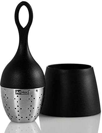 AdHoc Floatea Floating Tea Infuser, Diver Shape, Stainless Steel, Silver