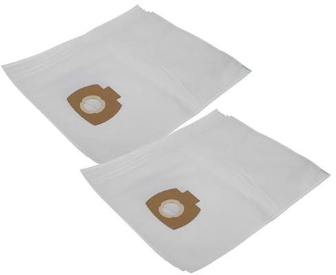 vhbw 10x Sacs compatible avec Nilfisk Alto Aero 20 | Alto Aero 21 aspirateur - microfibre non tissée, 53,45cm x 39,7cm blanc