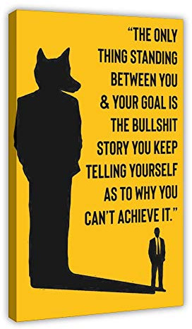 The Wolf of Wall Street Jordan Belfort inspirierendes Filmposter Nobody Wants To Wait Forever, Leinwand, Wandkunst, Kunstdruck, Gemälde für Wohnzimmer, Schlafzimmer, Dekoration, 30 x 45 cm