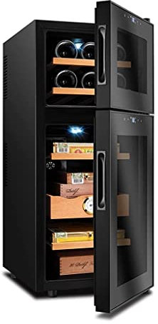 ksamwjf Cigar Moisturizing Cabinet Frequency Conversion Cigar Cabinet Refrigerated Wine Cooler Touch Screen Design Large Capacity Of 150
