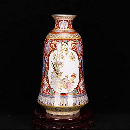 Jingdezhen Vase de sol en céramique dessiné à la main pour décoration de la maison, accessoires chinois anciens, orientaux, A04
