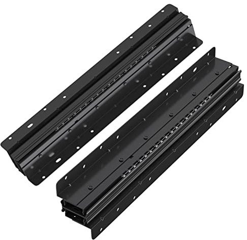 LONTAN 1 Pair Undermount Heavy Duty Drawer Slides 16 inch Full Extension Bottom Mounted Drawer Rails Hidden Cabinet Runners 260LB Capacity