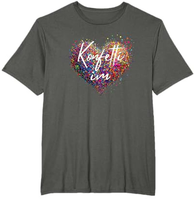 Konfetti im Herzen Karneval Fasching Kostüm T-Shirt