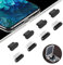 8x USB C Anti Dust Plugs Charging Port Protector for iPhone 15 16 Pro Max Samsung Galaxy Google Pixel MacBook Xiaomi Redmi Nokia OPPO Find Motorola moto and all Type-C Smartphones and Tablets - Black
