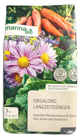 Manna Bio Orgalong 5 kg | Organisch, Staubfreies Granulat, Universell einsetzbar